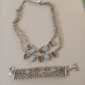 Necklace with matching bracelet